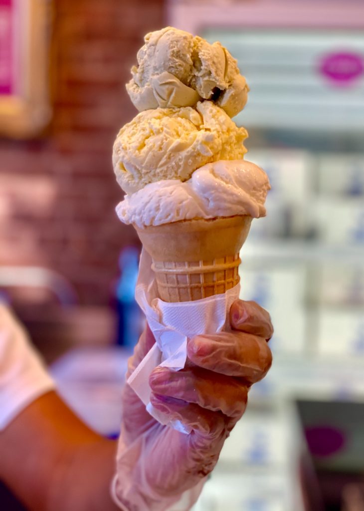 An ice cream cone.