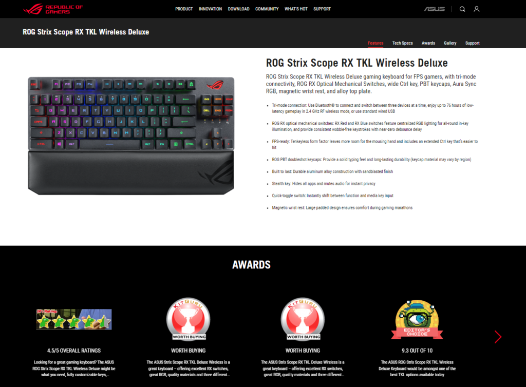 Product Descriptions ASUS